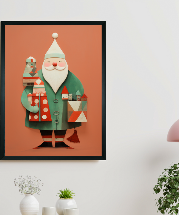 Sowpeace Santa: Premium Gifting Hope Canvas Prints – Handcrafted Indian-Inspired Art for Stylish Holiday Home Decor — image 2