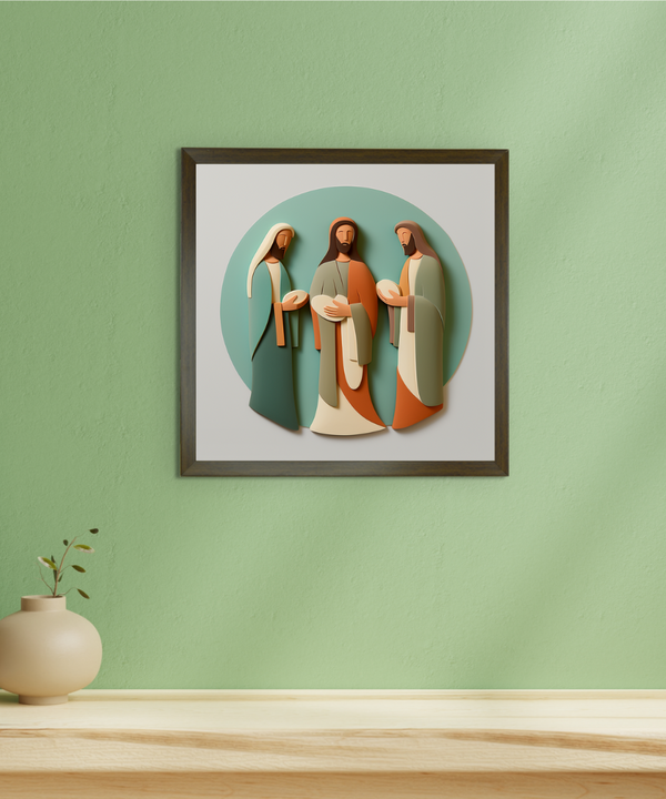 Home Blessing: Jesus' Modern Family Art – Premium Handcrafted Canvas Prints for Stylish and Faithful Home Decor by Sowpeace — image 3