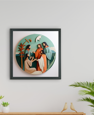 Sowpeace: Where Faith Meets Form – Premium Handcrafted Canvas Art for Elegant and Spiritual Home Interiors — alternate view