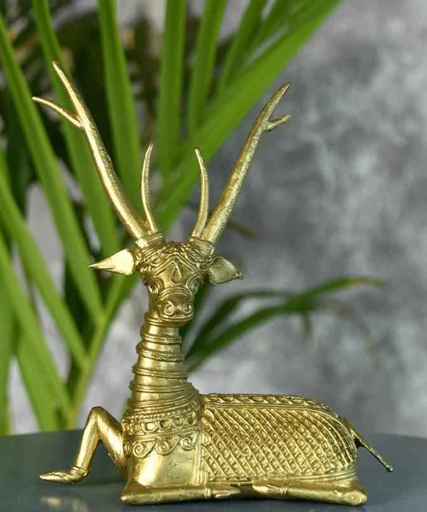 Sowpeace Dhokra Deer Sitting — main view