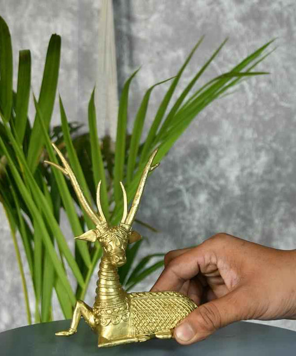 Sowpeace Dhokra Deer Sitting — image 6