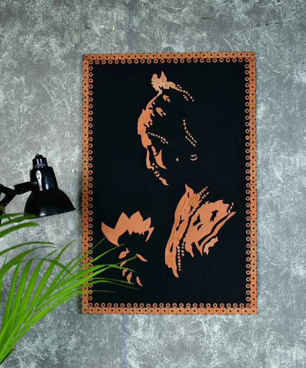 Terracotta Shadowed Lady Wall Art: Artisan Elegance for Home — image 5