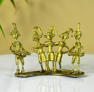 Dokra Orchestra: Brass Tabletop Masterpiece for Unique Home Decor — main view