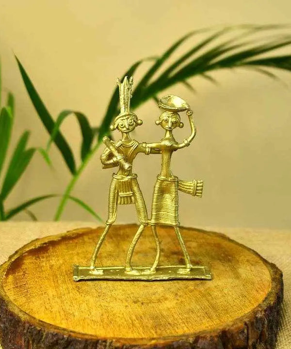 Dokra Couple: Brass Tabletop Artistry Decor — image 6