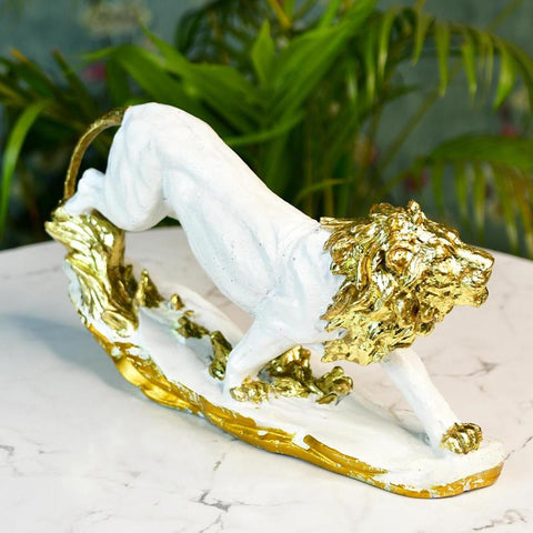 Sowpeace Resin Leaping Lion
