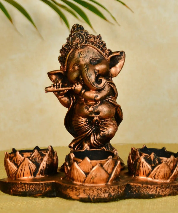Ganesh Resin Candle Holder by Sowpeace - Artisan Home Decor & Showpiece — image 6