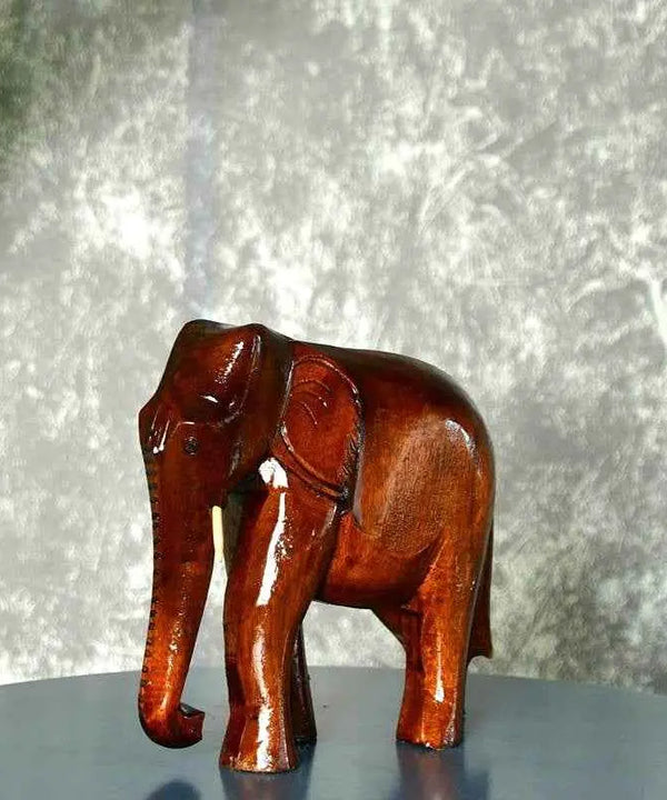 Sowpeace Wooden Elephant: Artisan Tabletop Decor Masterpiece — image 2