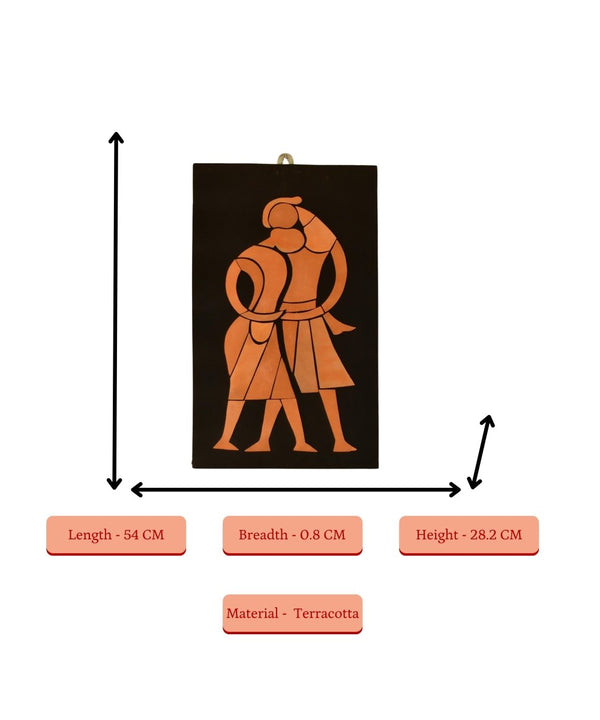 Artisan Terracotta Tribal Family Wall Art: Home Decor — image 4