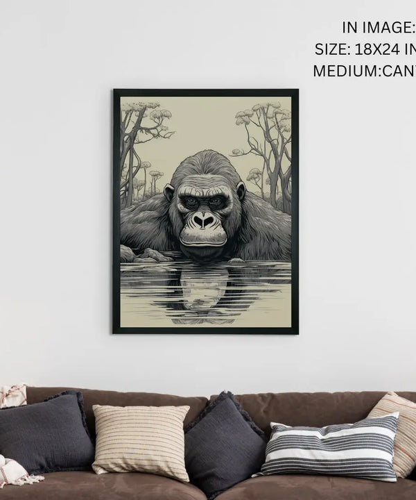 Connect with Nature: Sowpeace Handcrafted Jungle Wall Art – Premium Indian-Inspired Canvas Print for Stylish Interiors — image 5