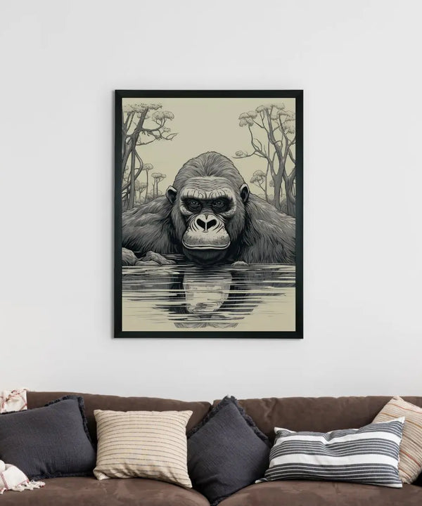 Connect with Nature: Sowpeace Handcrafted Jungle Wall Art – Premium Indian-Inspired Canvas Print for Stylish Interiors — image 3