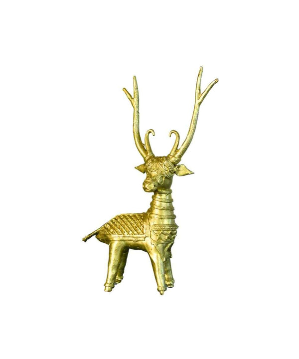 Dhokra Deer Brass Tabletop — image 7