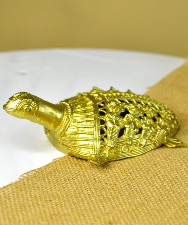 Dhokra Tortoise: Artisan Brass Home Decor — image 6