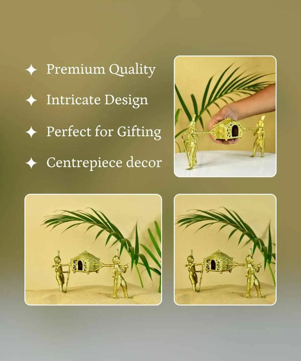 Dokra Palki: Brass Tabletop Elegance Decor — image 3