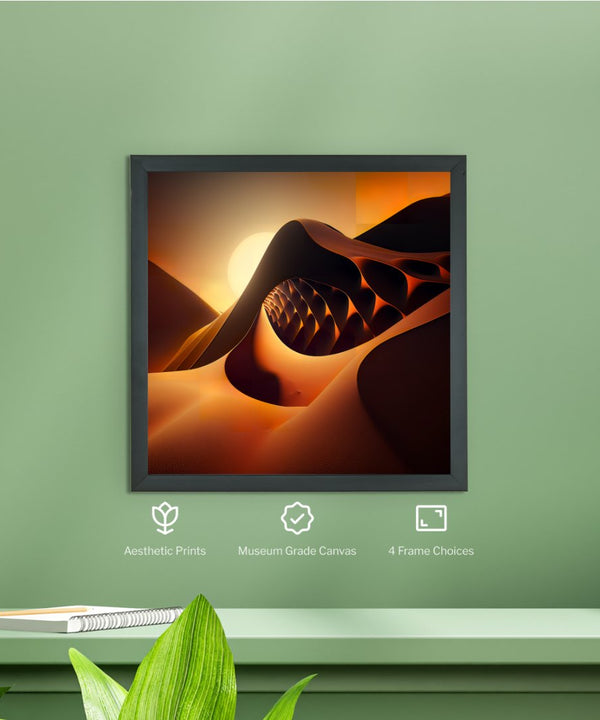 Sowpeace's Handcrafted Bohemian Sand Dune Abstract Wall Art – Premium Set of 2, Indian-Inspired Canvas Decor — image 8