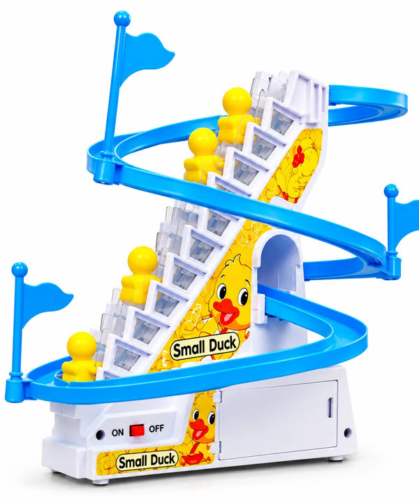 SOWPEACE Duck Slide Toy Set – Automatic Stair Climbing Ducklings with Lights & Music — image 7