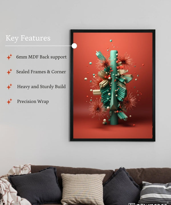 Global Chill: Sowpeace Premium Abstract Winter Canvas Prints – Handcrafted Indian-Inspired Art for Elegant Winter Decor — image 6