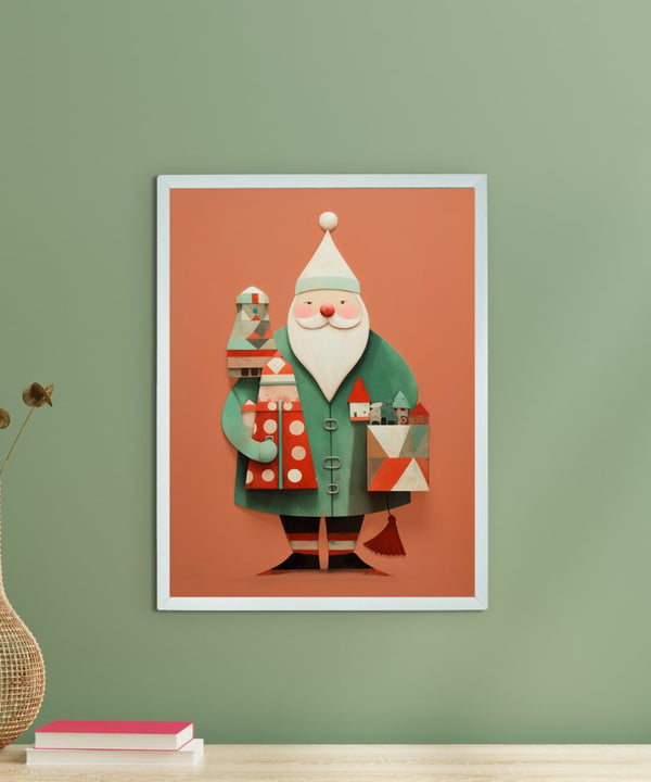 Sowpeace Santa: Premium Gifting Hope Canvas Prints – Handcrafted Indian-Inspired Art for Stylish Holiday Home Decor — main view