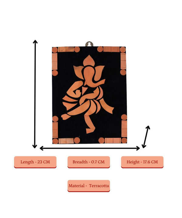 Handcrafted Terracotta Dancing Ganesh Wall Art: Unique Home Decor — image 4
