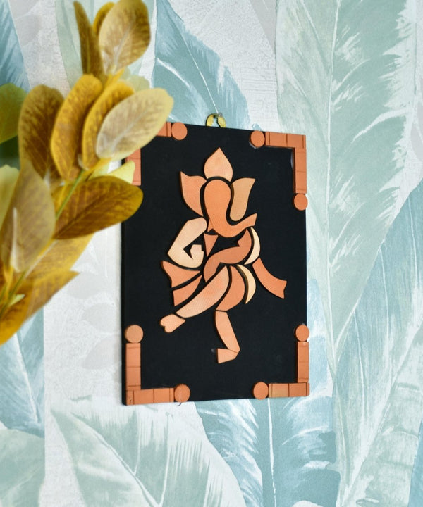 Handcrafted Terracotta Dancing Ganesh Wall Art: Unique Home Decor — image 2