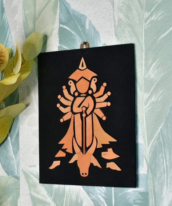 Handcrafted Terracotta Durga Wall Art: Home Decor — image 6