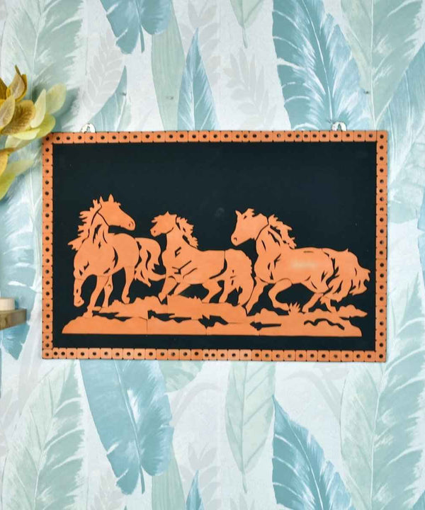 Handcrafted Terracotta Running Horse Wall Art Décor — image 6