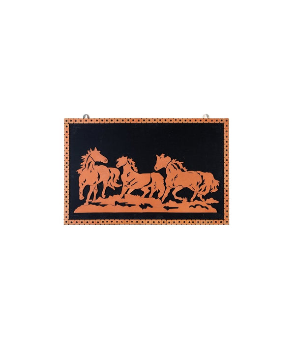 Handcrafted Terracotta Running Horse Wall Art Décor — image 7