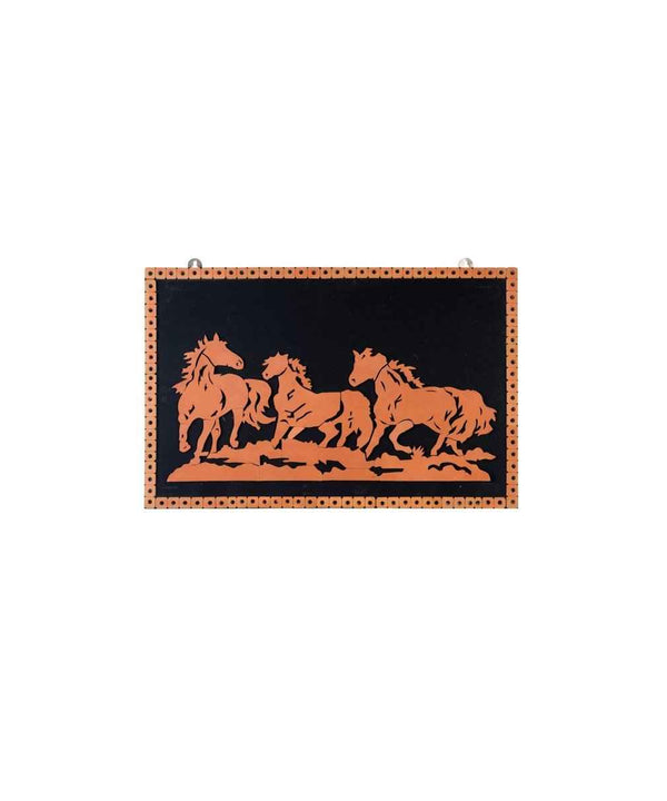 Handcrafted Terracotta Running Horse Wall Art Décor — image 7