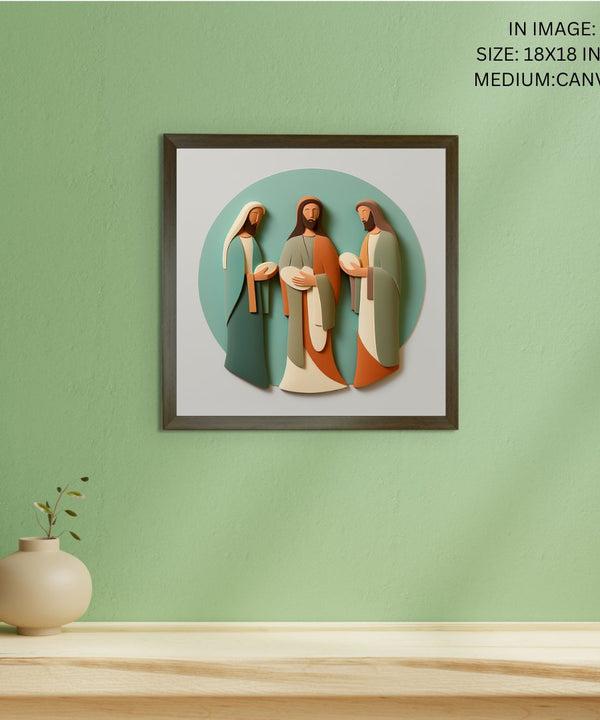 Home Blessing: Jesus' Modern Family Art – Premium Handcrafted Canvas Prints for Stylish and Faithful Home Decor by Sowpeace — image 5