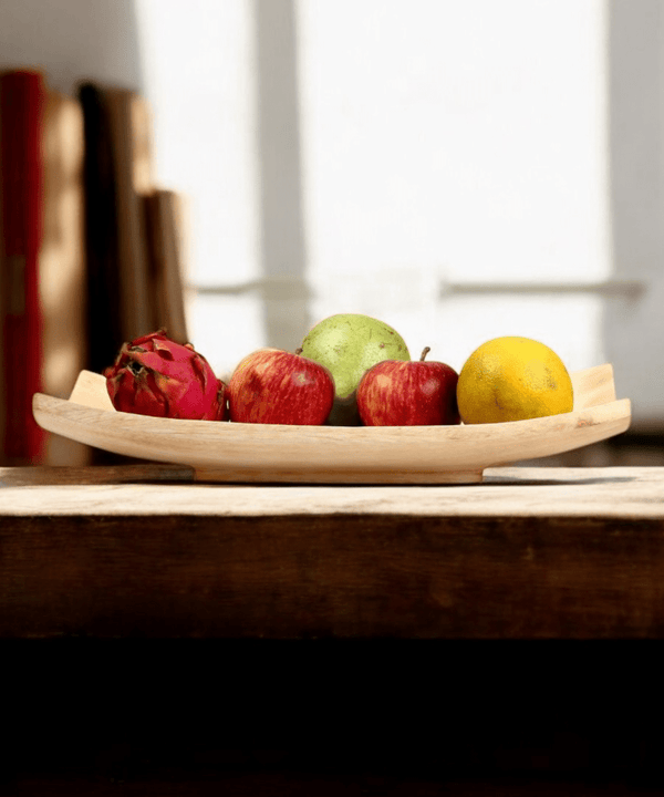 Sowpeace 10-Inch Acacia Wood Tray - Traditional Design — image 3