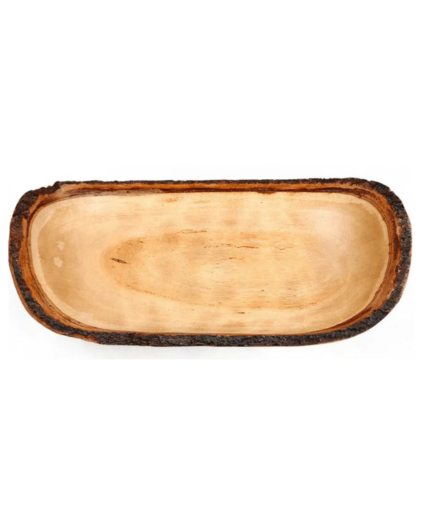 Sowpeace 18-Inch Acacia Wood Oval Serving Bowl — image 5