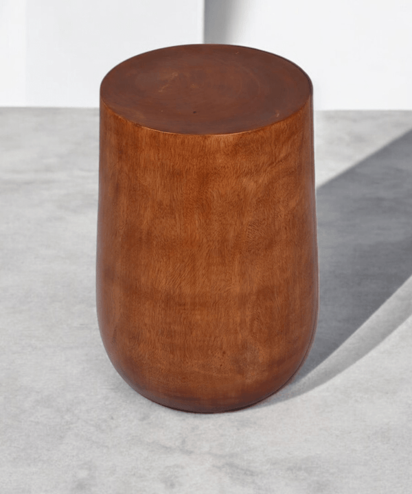 Sowpeace Acacia Wood Artisan Sitting Stool — main view