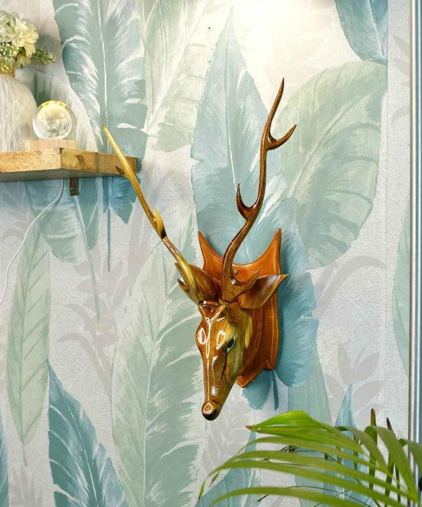 Sowpeace Artisan Wooden Deer Head: Exquisite Home Decor — image 2