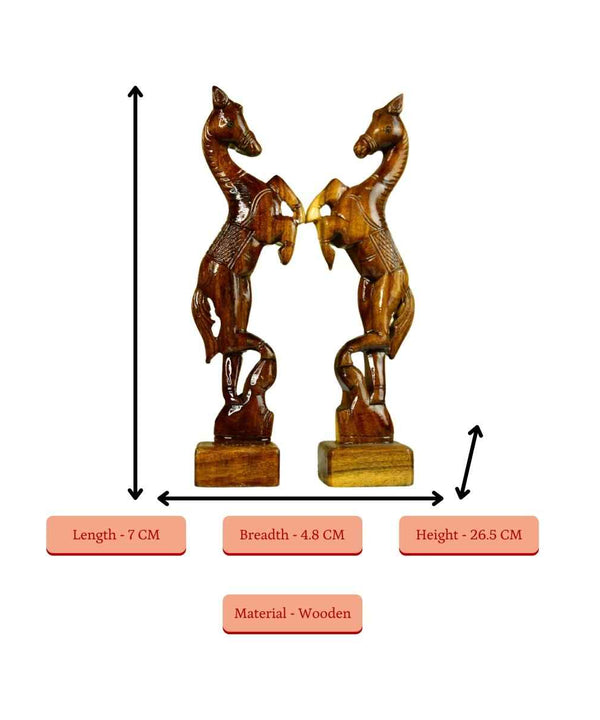 Sowpeace Artisan Wooden Jumping Horse Set: Home Decor — image 4