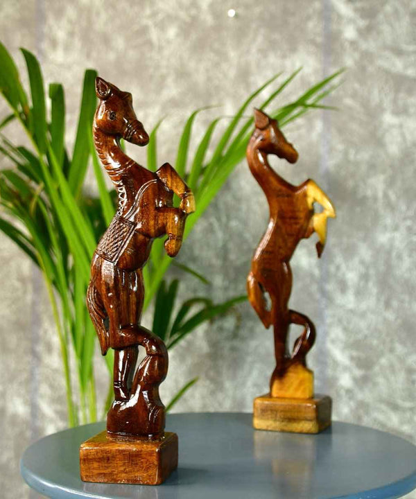 Sowpeace Artisan Wooden Jumping Horse Set: Home Decor — image 5