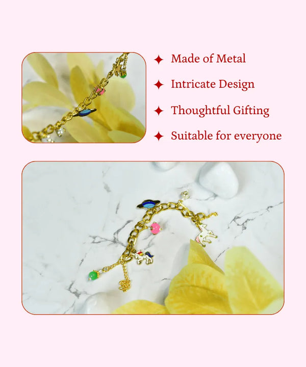 Sowpeace Cosmic Charm Bracelet | Stylish Stainless Steel One‑Size Adjustable Celestial Jewelry for Women & Men — image 4