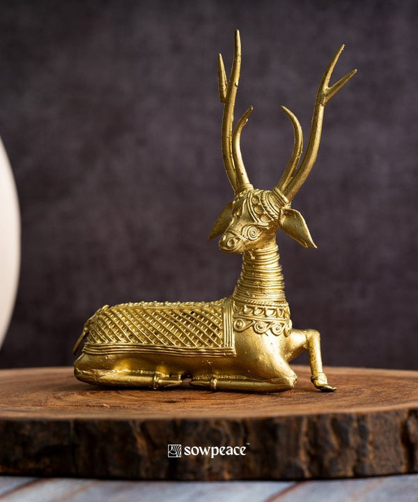 Sowpeace Dhokra Deer Sitting — image 4