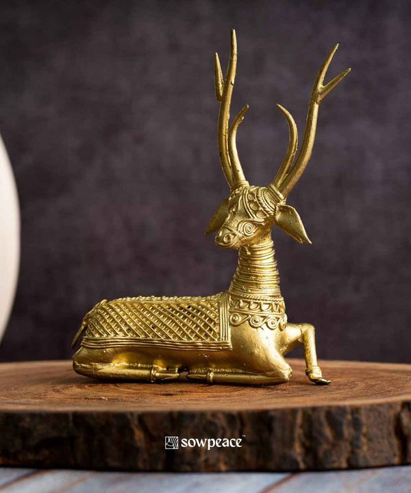Sowpeace Dhokra Deer Sitting — image 4