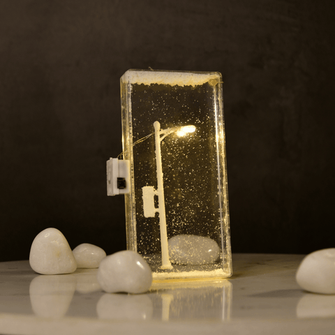 Sowpeace DIY Street Lamp Showcase Snowy Glow | Creative Winter Night Light for Home Décor & Gifting