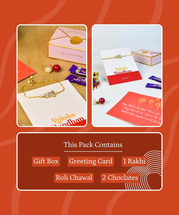 Sowpeace Exquisite BHAI Rakhi Pack of 1 with Roli Chawal and Greeting card combo for Raksha Bandhan and Gifting — image 8