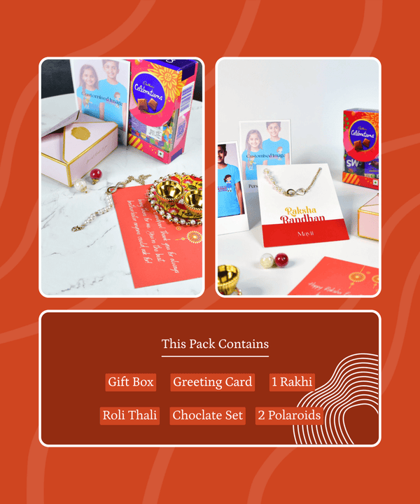 Sowpeace Exquisite Infinite Rakhi Pack of 1 with Roli Chawal and Greeting card combo for Raksha Bandhan and Gifting — image 11