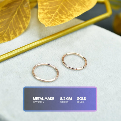 Sowpeace Gold Circle Ring Set Stainless Steel | Stylish One‑Size Adjustable Jewelry for Women & Men