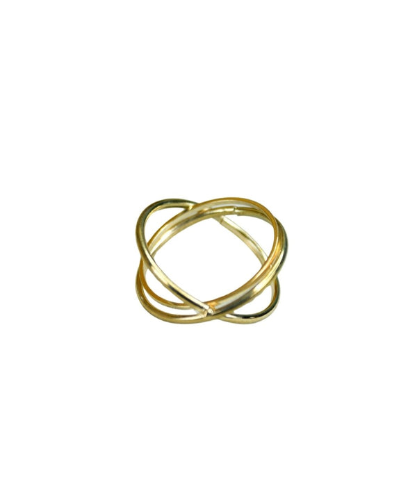 Sowpeace Gold Orbit Line Ring Stainless Steel | Elegant One‑Size Adjustable Jewelry for Women & Men — image 4