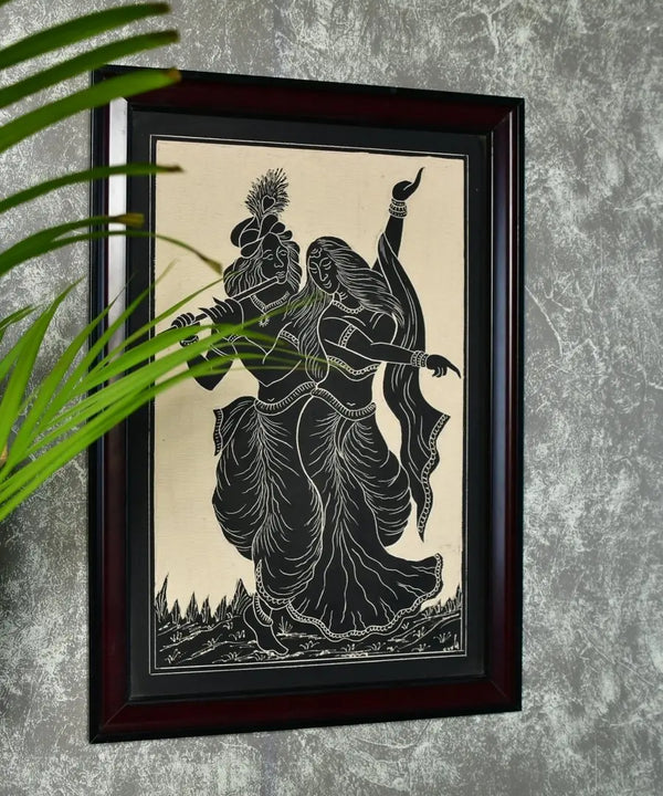 Sowpeace Hand-Carved Ceramic Radha Krishna Wall Décor — image 7