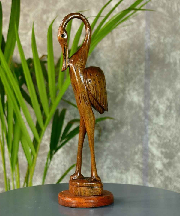 Sowpeace Hand-Carved Flamingo: Tropical Elegance on Your Tabletop — image 6