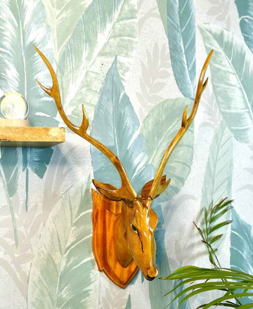 Sowpeace Majestic Deer Head: Hand-Carved Grandeur for Your Home — alternate view