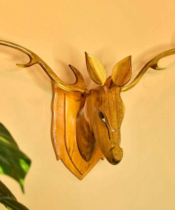 Sowpeace Majestic Deer Head: Hand-Carved Grandeur for Your Home — image 6