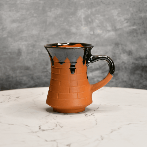 Sowpeace Mug of Smile (Set of 2) | Handcrafted Terracotta Coffee & Tea Mugs for Gifting & Daily Use