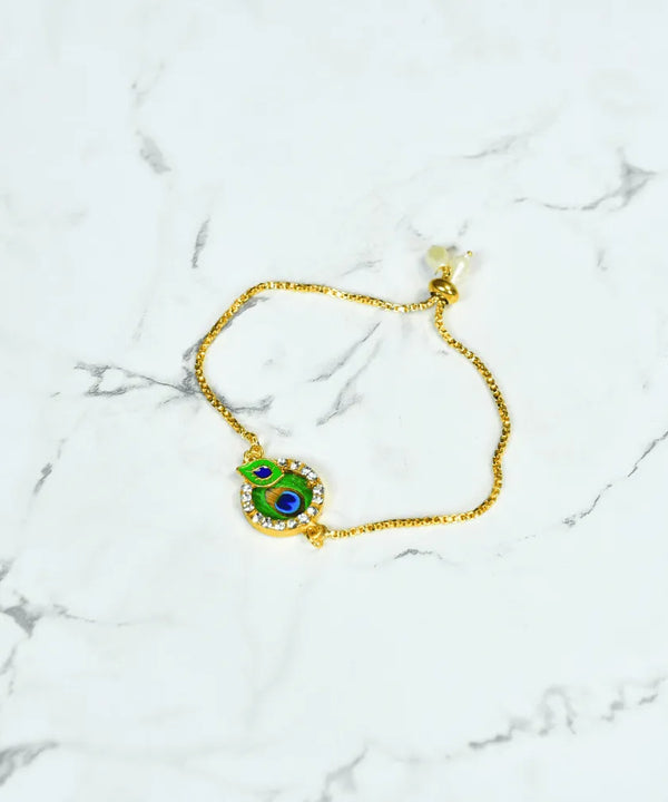 Sowpeace Peacock’s Secret Bracelet | Elegant Stainless Steel One‑Size Adjustable Jewelry for Women & Men — main view