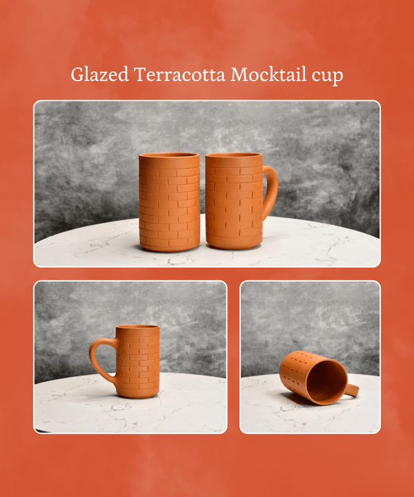Sowpeace Premium 600ml Unglazed Large Terracotta Mugs (Set of 2) | Handcrafted Rustic Brown Drinkware for Coffee, Tea & Beer — image 6