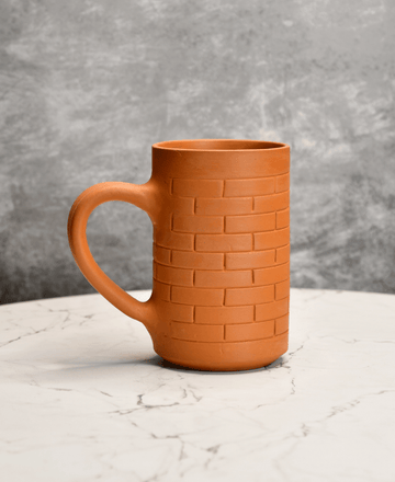 Sowpeace Premium 600ml Unglazed Large Terracotta Mugs (Set of 2) | Handcrafted Rustic Brown Drinkware for Coffee, Tea & Beer — alternate view